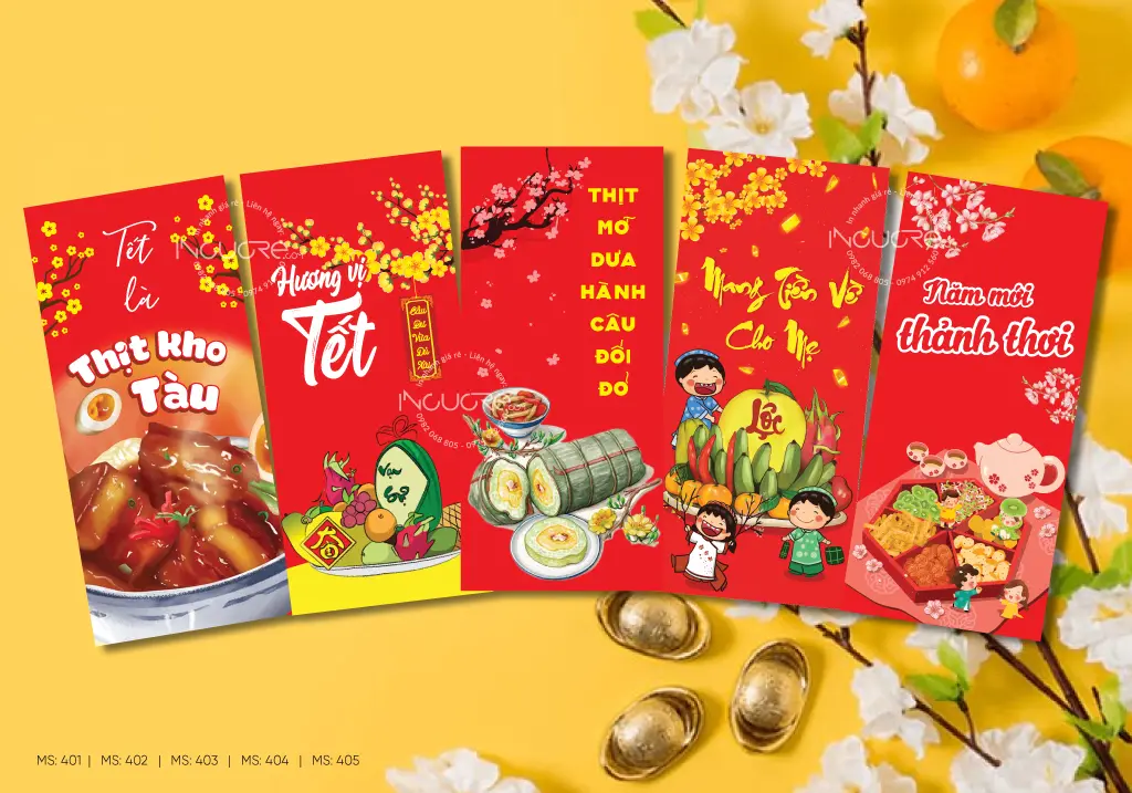 Mẫu bao lì xì chủ đề 12 con giáp 2