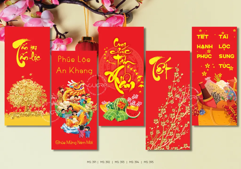 Mẫu bao lì xì chủ đề 12 con giáp 3