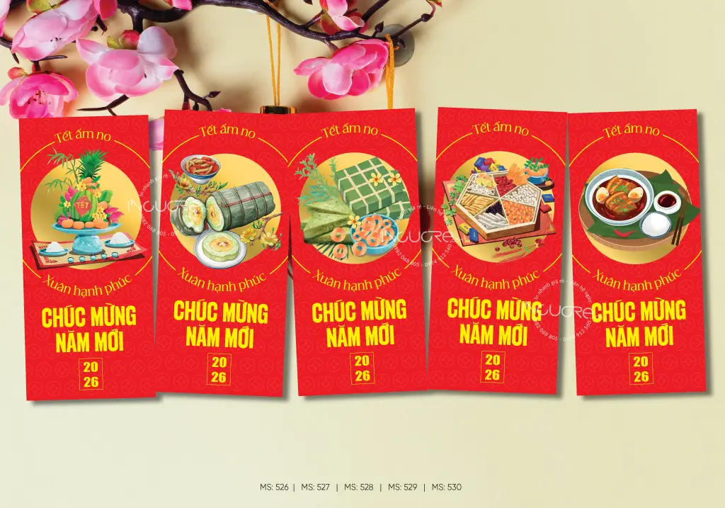 Mẫu bao lì xì chủ đề Tết Sài Gòn 2