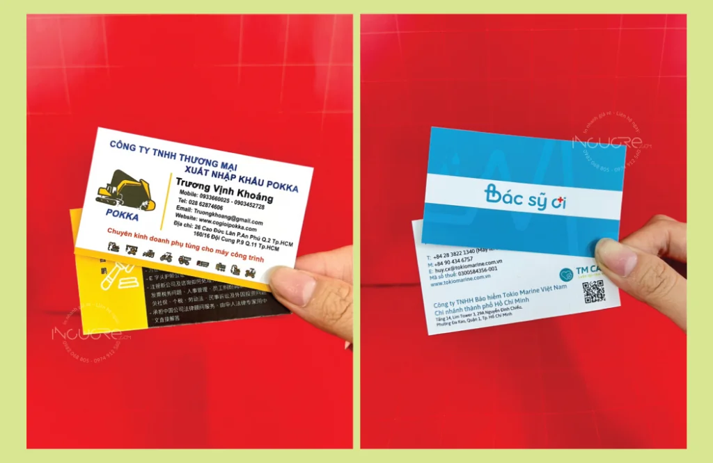 in card visit gia re